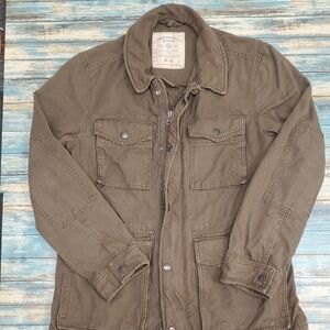 American Eagle Outfitters Men's Khaki Field Jacket